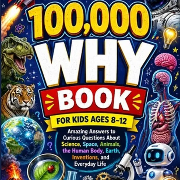 100,000 Why Book for Kids Ages 8-12 (Black & White Interior) - Cool Gifts for Kids, Answers to Curious Questions About Science, Space, Animals, Human Body, Earth, Inventions, Everyday Topics by Captain Curio, Paperback