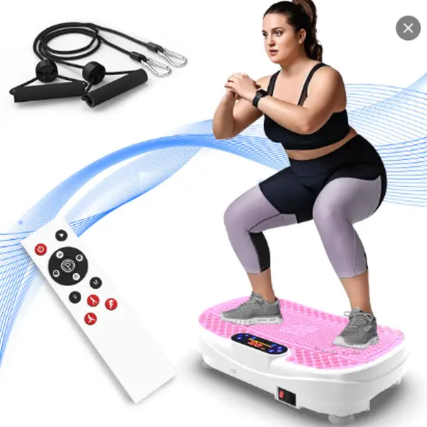 Dufominc Vibration Plate Exercise Machine for Whole Body Workout, Compact & Portable Home Gym Equipment with Adjustable Speeds, 330 lbs Capacity