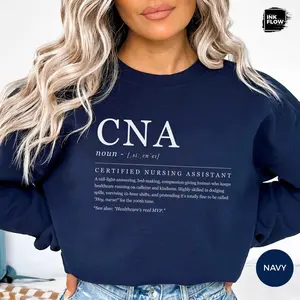 Funny Definition CNA Short Sleeve T-Shirt / Sweatshirt & Hoodie, Certified Nursing Assistant Sweater, Fun Definition CNA Top, Medical Humor Hoodie, Nurse Appreciation Gift