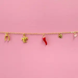 DIY Custom Charm Necklace with Customizable Charms, Includes Gold Paper Clip, Dainty Silver or Gold Chain, Customizable Design