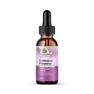 Amazing Botanicals Echinacea Purpurea Extract Herbal Tincture - 3000mg High Potency Lab Tested Liquid Dietary Supplement, Herb-Based Immunity Boost, Natural Antioxidant Support, Edible Fitness Aid