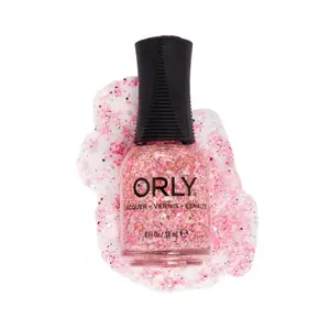 Orly Party in Pink Lacquer Nail Polish 20g - Pink Color with Glitter Finish by Orly Orly Party in Pink Lacquer Nail Polish 20g - Pink Color with Glitter Finish by Orly