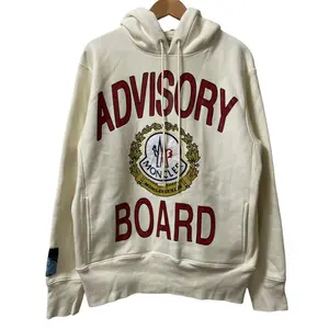 Pre-owned MONCLER Cotton Small Leather Goods Advisory Board Crystals Hoodie
