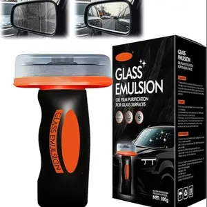 Glass Oil Film Remover for Car, Oil Film Remover for Car Windshields and Windows,Removes oil film & Smudges, Improve Windshield Clarity for Safe Driving, Car Windshield Cleaner