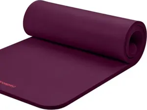 Retrospec Solana Yoga Mat 1" Thick w/Nylon Strap for Men & Women - Non Slip Exercise Mat for Home Yoga, Pilates, Stretching, Floor & Fitness Workouts