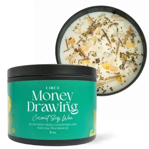 Money Drawing 8 oz Spell Candle, candle Aroma Decoration