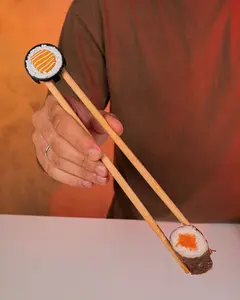 Sushi Chopstick Helper - Versatile Food Delivery Tool for Easy Consumption of Sushi and Snack Options
