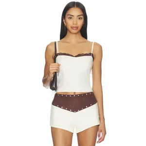 BY.DYLN x REVOLVE Onyx Corset Top in Cream