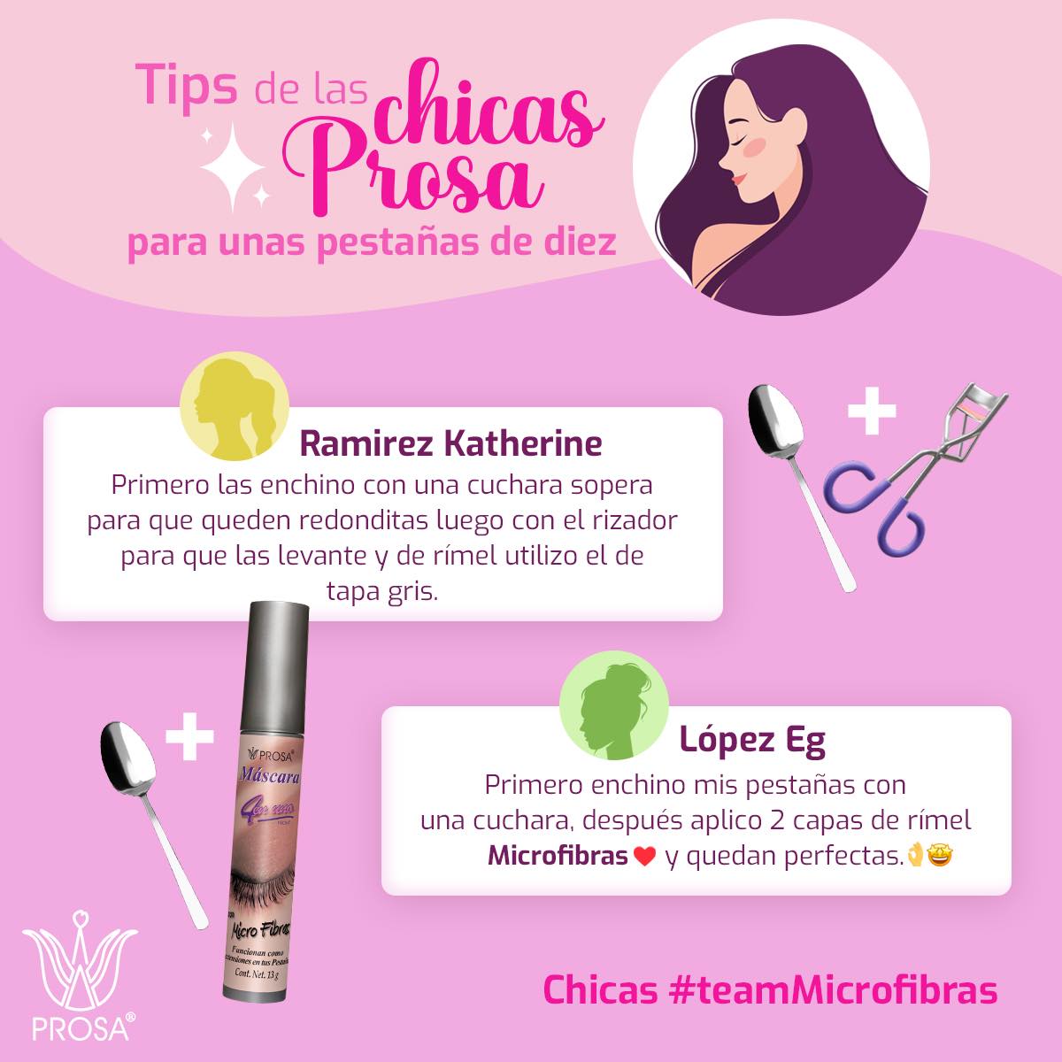 Prosa 4 En 1 Con Mascara Micro Fibras (2 Pack), 13g with 4 in 1 Formula, Deep Black Color for Intense Eyelashes Extension Lightweight Makeup