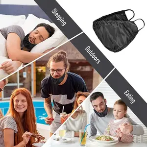 Men's Beard Cover Cap Apron, Breathable Comfort, Ideal for Eating, Sleeping, Outdoor Activities, Prevents Food Contamination