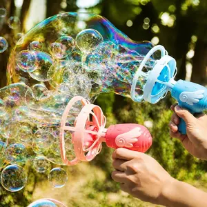 Angel Wings Bubble Gun for Toddlers, Automatic Bubble Blower with Rich Bubbles, Safe Durable Toy for Kids Ages 3+