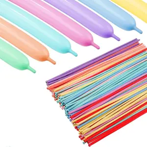 Colorful Balloon Set, 100pcs Long Balloon with/without Pump & Eye Sticker, Latex Twisting Balloon for Birthday Wedding Festival Party, Balloon Party Supplies, Latex Balloons, Balloon Decorations