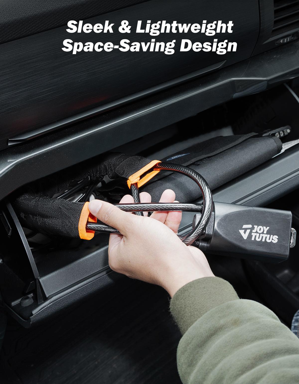 Joytutus Automotive Steering Wheel Lock - Lightweight Compact Anti-Theft Car Security Device, Easy Install, Simple Storage, 3 Keys Included, Multifunctional Car Interior Accessory Gift for Men, Summerfinds, Back to School Shopping