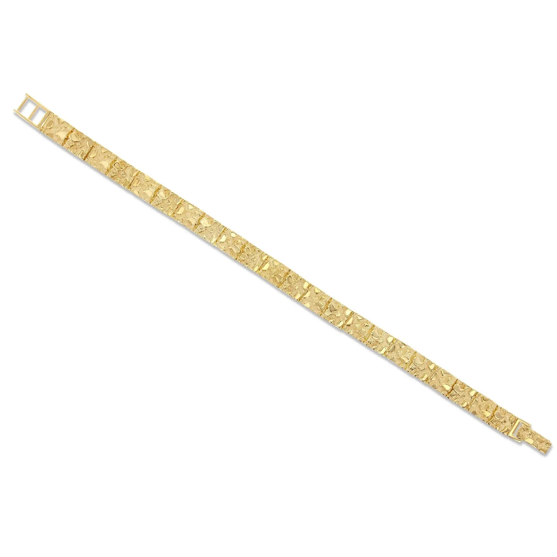 7MM Nugget Tennis Bracelet 14k Yellow Gold