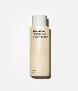 Nécessaire The Body Wash Hinoki — Multi-Acid Shower Gel Cleanser for Women + Men — Non-Comedogenic Body Wash with Niacinamide. 250 ml/8.4 fl oz