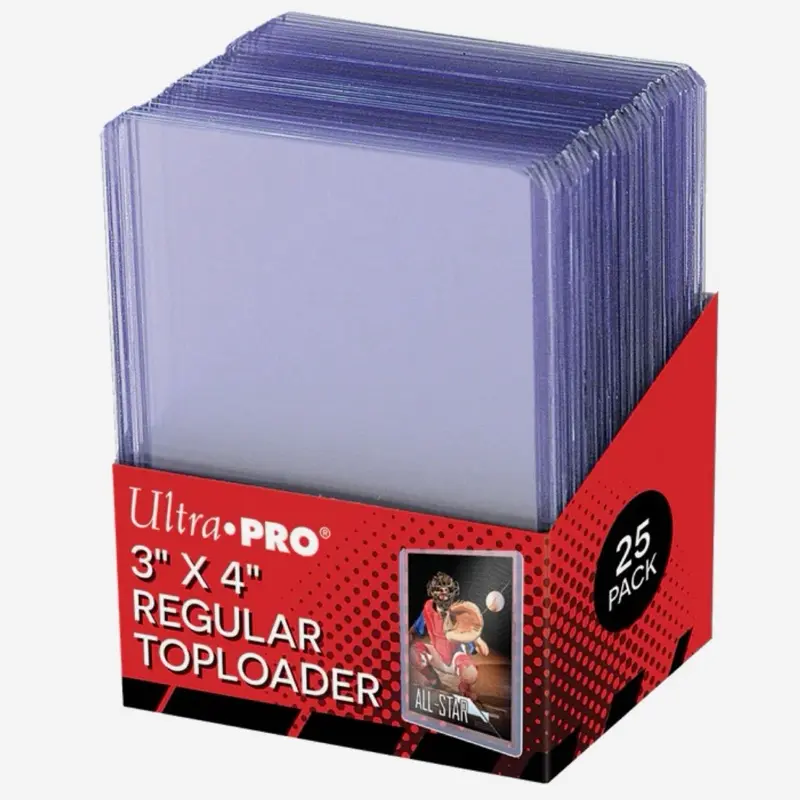 Ultra PRO Top Loaders 3" x 4" Regular Toploader 25 Pack for Card Storage