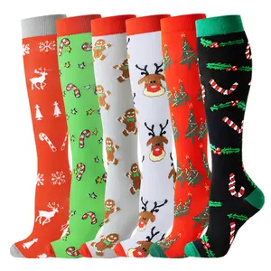 MhzyCaus 6 Pack Women Compression Socks Supportive Fit Breathable Lightweight Daily Support Socks for Walking Standing Travel Work Comfortable Stretch Wear All Day Use