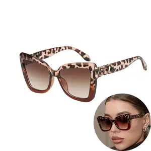 Women's Cat Eye Tortoiseshell Sunglasses, Trendy Sun Glasses, Classic Style, Beach & Party Perfect, Vintage Design, PC Frame, Anti-Reflective Lenses, Casual Decorative Eyewear