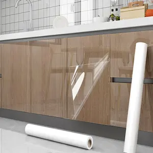 Peel and Stick Contact Paper Wall Protector 23.6in x 10ft/Roll, Transparent Protector for Wall and Kitchen Cabinets from Furniture