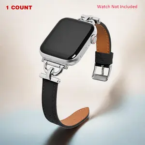 Fashion PU Leather Watch Strap, 1 Count Replacement Watch Band for Women, Wearable Accessories Compatible with Apple Watch Series, Smart Watch Strap, Smartwatch Strap