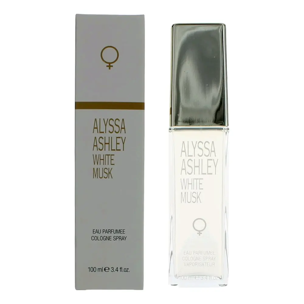 Alyssa Ashley White Musk Women's Eau Parfumee Topical Spray (3 to 3.9 fl oz), 3.4oz Personal Care for Women Fragrance with Essential Oils, Fresh, Rose, Jasmine, Lilac, Floral Sensual Appeal