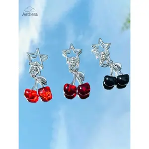 Cute Cherry Bag Charms, Bag Pendant, Keychain Purse Charms for Handbags, Cherry Keyring Accessories for Women & Girls, Perfect Gift Idea