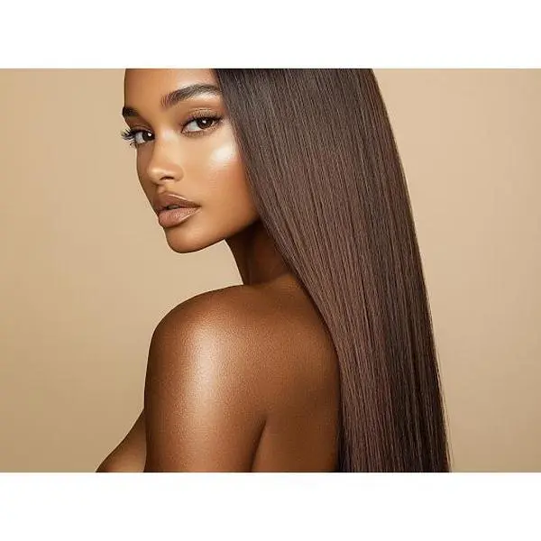Human Hair Tape-In Extensions, Color 2, Medium Density Hair, 20 Tapes per Pack, Suitable for Ponytails, Fine Hair, Longevity