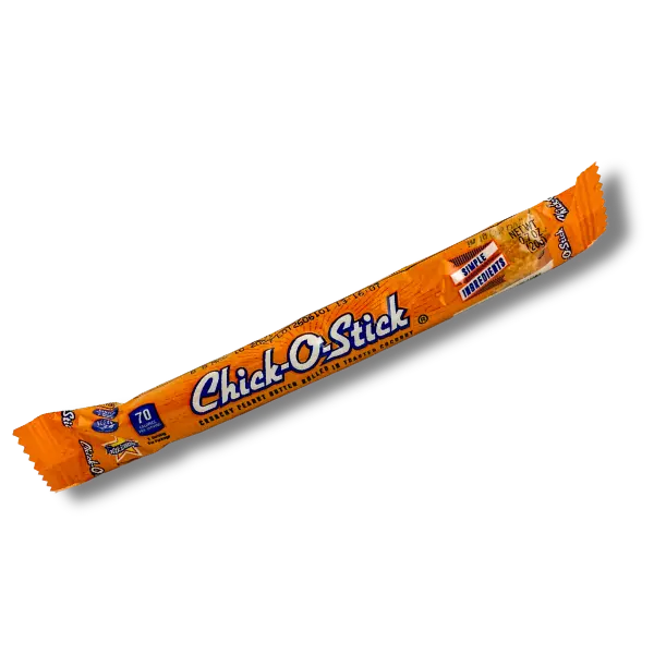 Chick-O-Stick Crunchy Peanut Butter Rolled In Toasted Coconut Candy Bars 8 Pack 0.7 oz Bars US Made