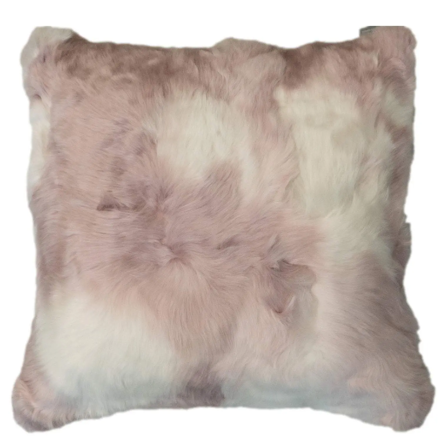 Suri Alpaca in White / Pink Pillow