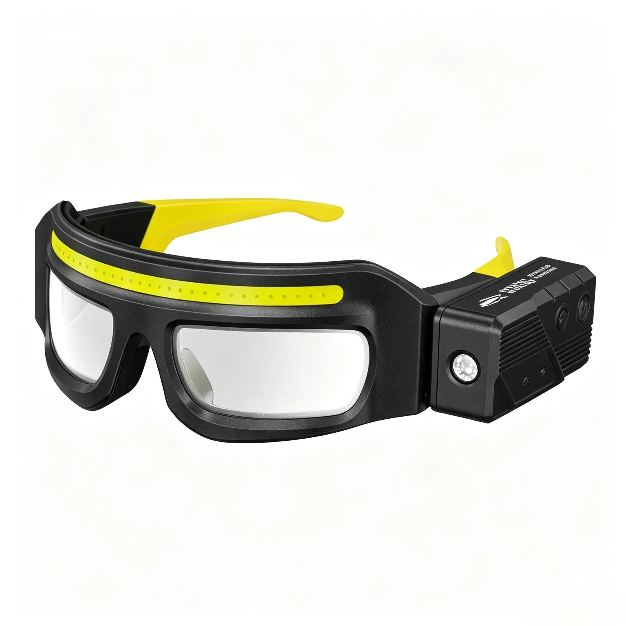 outdoor goods Performance Eyewear Rechargeable LED Motion Sensor Glasses Lamp Hands-Free Head Light for Running Camping Night Work 230° Wide Beam Safety Goggles