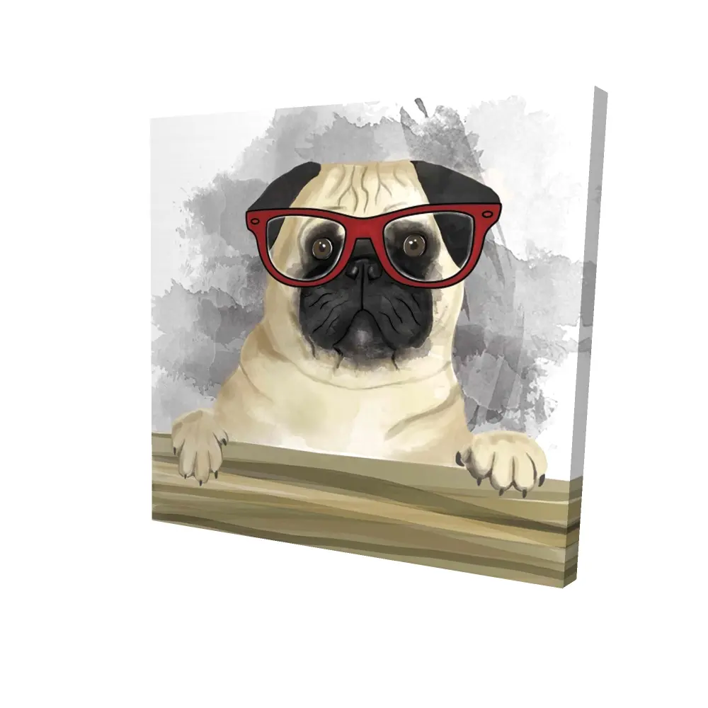 Begin Home Decor 2080-2424-AN95 24 x 24 in. Geek Carlin Bedroom Animals Pets Canvas - Home Decor Art