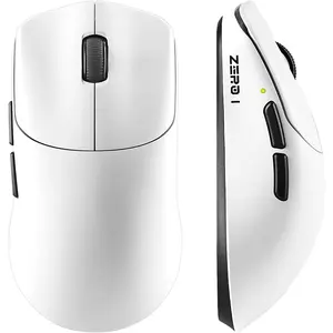 Zero 1 Pro Gaming ,55g Ultralight  , PAW3311 12K DPI, Tri-Mode 2.4G//USB-C,Programmable  Design,for Laptop/PC/(White)