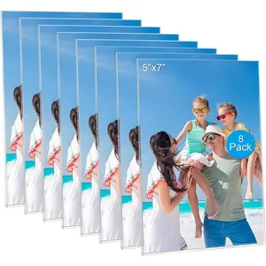 8 Pack  Picture Frames for Refrigerator, 5x7  Photo Holders for Fridge,   Picture Frame for Displaying Frames, Artworks