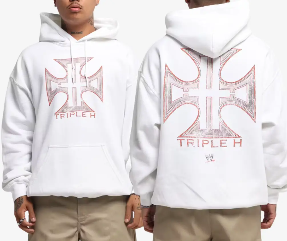 WWE Triple H Hoodie, Wrestlemania Premium Sweatshirt, Wrestling Fanwear, Unisex Event Apparel