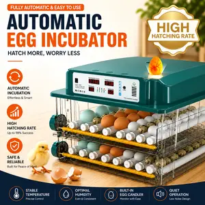 【DealsForYouDays】Professional 120-Egg Incubator with High Hatching Rate Guaranteed | Fully Automatic Egg Turner & Precise Temp Control for All Poultry