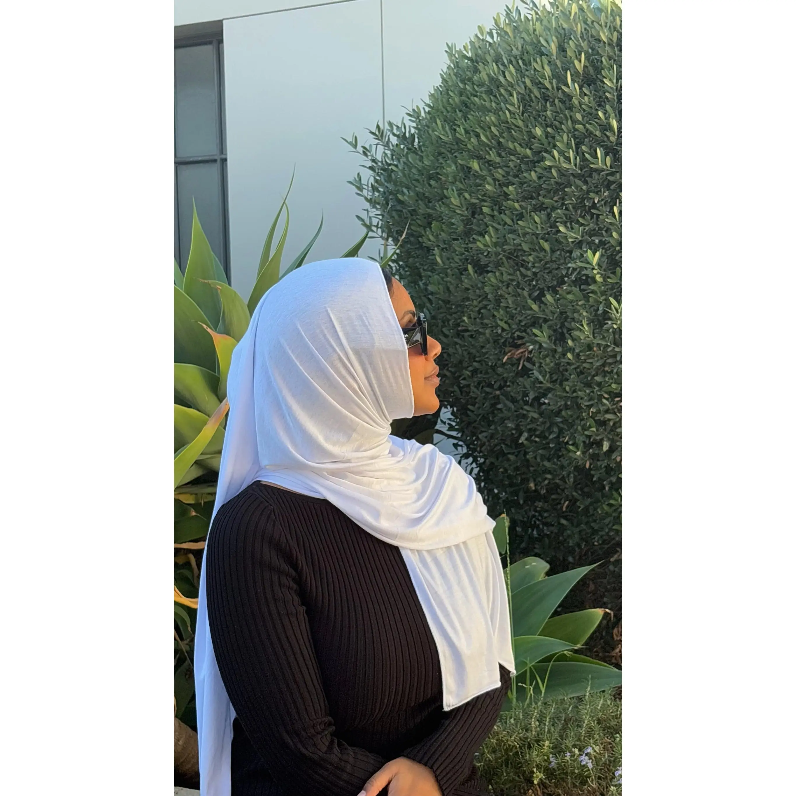 Luxury Jersey Hijab - Snow White