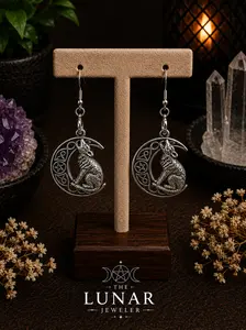 Moon & Wolf Earrings