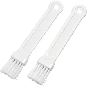 Select Plastic Mini Pastry Brush, 7 inches in length 1 inch width 2 piece set, White