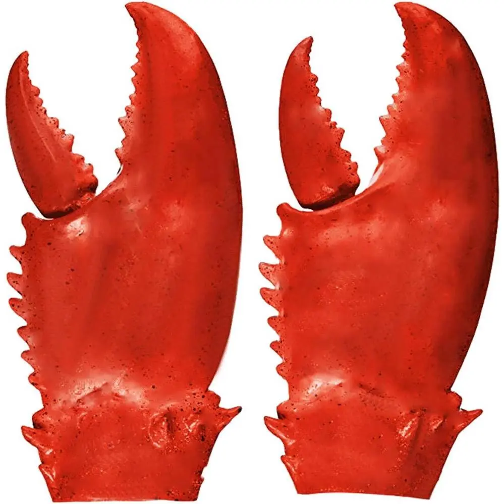 X-MTS26 Unisex Funny Lobster Crab Claw Gloves - Party Photo Prop, Holiday Halloween Toy, White Elephant Gag Gift Weapon Prop