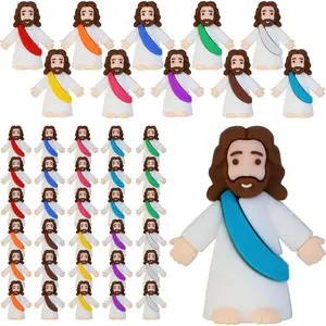 Household daily necessities 30 Pcs Little Jesus Figures, Mini Jesus Figurines in Bulk Tiny Jesus Christ Toys to Hide and Seek Christian Sunday School Religious Party Favors Baby Jesus Baptism Gifts for Easter Egg Stuffers