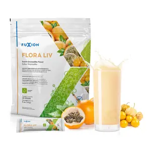 FuXion Flora Liv - Unleash the Power of 10 Billion Probiotic Warriors for a Balanced and Resilient Intestinal Flora (Granadilla Flavor - 28 Sticks) Natural Dietary Fiber