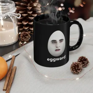 EggWard Mug - Funny Twilight Merch with Vampire Robert Pattinson, Edward Cullen Twilight Meme, Perfect Twilight Gift