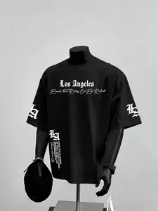 Men's Summer Los Angeles West Coast Streetwear Street Style Short Sleeve Loose T-Shirt Top, Breathable Skin-Friendly, High-Definition Print, Durable Stitching