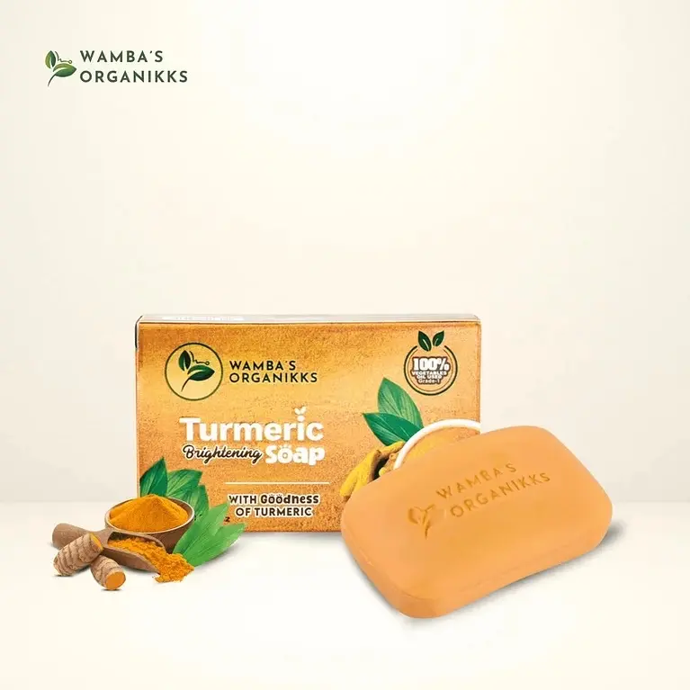 Turmeric + Kojic Brightening Soap, Reduces Acne, Scars & Blemishes 100g | 3.38oz