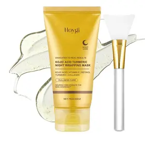 Kojic Acid Turmeric Night Mask，Rejuvenate overnight，Skincare Glowing Skin Intensive Comfort