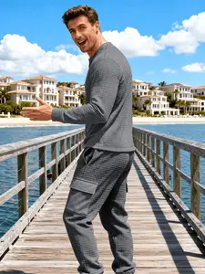 Men's Fashionable Set, Soft Comfort Fabric, Trendy Design, Essential for Autumn Winter, Perfect Gift for Him