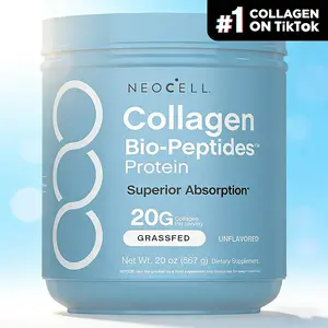 NeoCell Collagen Bio-Peptides Powder 20oz - Grassfed Protein Supplement - Advanced with 18 Essential Amino Acids