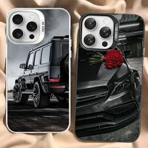 Sports Car Mercedes Phone Case For iPhone 16 15 14 13 12 11 Pro Max X XR XSMAX Matte Shockproof Back Cover