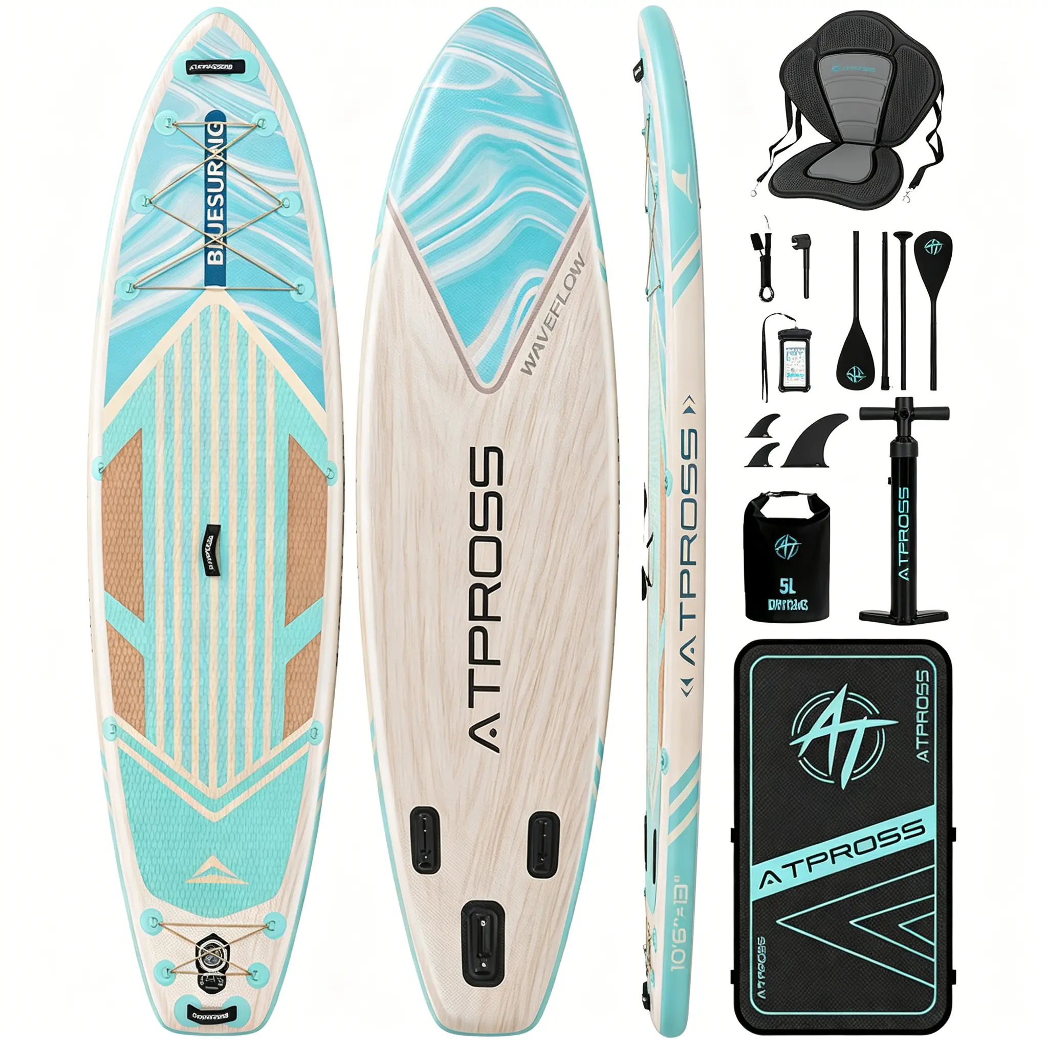 Light Wood Grain/kayak seat #2P