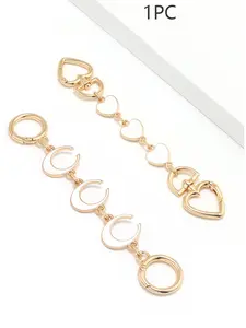 Retro metal crescent bag chain, personalized creative fashion simple chain, light luxury niche design, small versatile crescent, suitable for small gifts, shopping dating bag accessories, Classic Chain, Fashionable Chain Strap